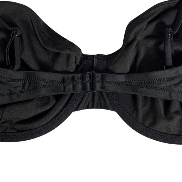 NWT J. Crew Balconette Underwire Bikini Top Black Size 42D - Picture 10 of 12